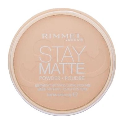Rimmel London Stay Matte дълготрайна компактна пудра 14 g нюанс 006 Warm Beige