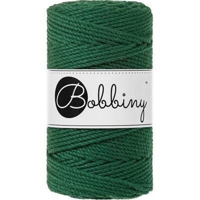 Bobbiny 3PLY Macrame Rope 3 mm 100 m Pine Green Špagát