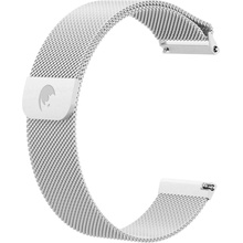 RhinoTech univerzální řemínek milánský tah Quick Release 22mm stříbrný RTMS-009-SI
