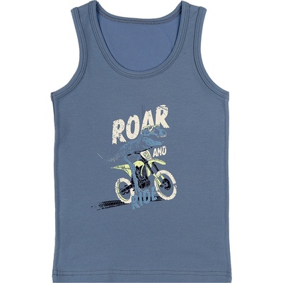 Evona chlapecký nátělník se širokými ramínky E modrá