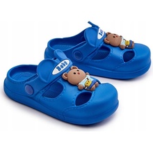 FK1 dětské pěnové žabky S OZDOBOU OPLEJA ČERNÉ