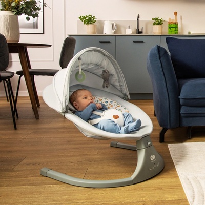 Kinderkraft dětské houpátko s melodií 2v1 LUMI tmavě šedá – Zboží Mobilmania