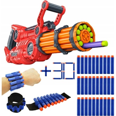DART ZONE SADA NITROSHOT LANCER + PÁSEK NA ŠIPKY + ŠIPKY - ALTERNATIVA NERF
