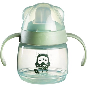 Tommee Tippee Неразливаща чаша с мек накрайник Tommee Tippee - Soft Spout, 150 ml, 4 м+ Bacshield, Бухал