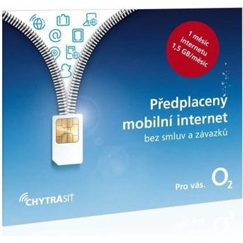 Předplacená datová SIM karta O2, tarif Předplacený mobilní internet s 1,5 GB