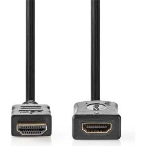Nedis Удължителен кабел Nedis ultra HD HDMI CVGL34096BK10, HDMI щепсел - гнездо, 4K60Hz, ARC, 10, 2 Gbps, 1 м (CVGL34096BK10)
