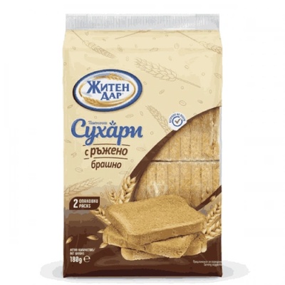 Житен дар Сухари ръжени Житен Дар 180гр
