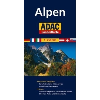 Alpy mapa 1:750T ADAC