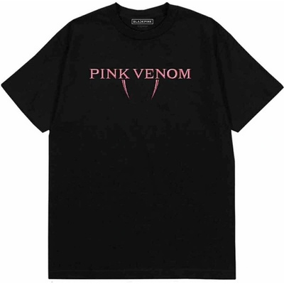 Blackpink tričko pink Venom Logo čierne