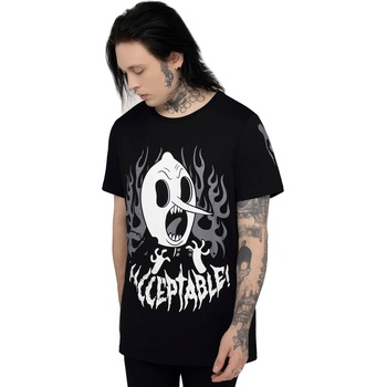 KILLSTAR тениска унисекс KILLSTAR x ADVENTURE TIME - Unacceptable - Black - KSRA013246