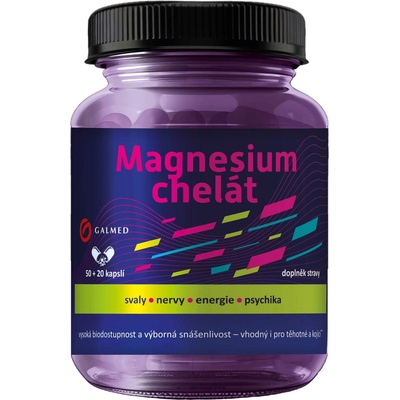 Galmed Magnesium chelát 50+20 kapslí