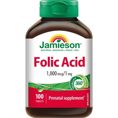 Jamieson Kyselina listová 1000 mcg 100 tabliet