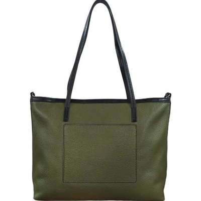 Gianni Conti dámská kožená kabelka 3200466 olive-black zelená
