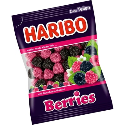 Haribo Berries želé s příchutí malina a ostružina 175 g