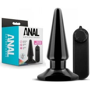  Вибриращ анален плъг с дистанционно, 10, 2см. - Anal Adventures Pleaser (BLUSH01277)