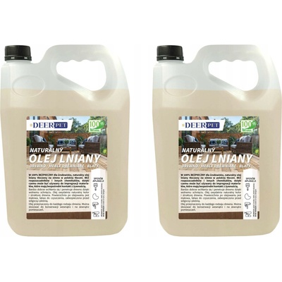 Lněný olej, přírodní impregnace na dřevo 10L DEER PET