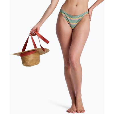 Roxy Долнище на бански костюм ROXY Ocean Dreamer Cheeky oil green say it with stripes