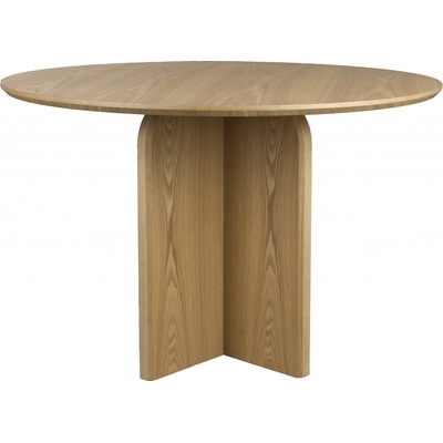 White Label Living Jídelní stůl kulatý LAURENT WLL 120 cm dub