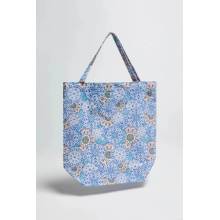 Marisse Light Blue Cotton Bag biela svetlomodrá ružová