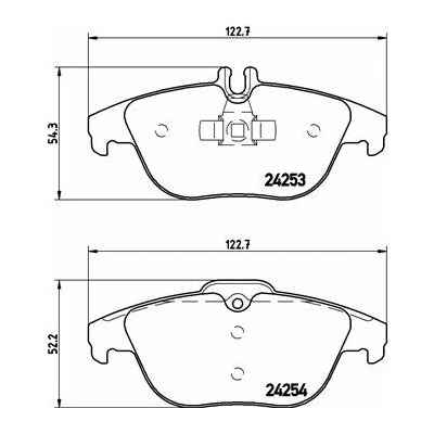 BREMBO Sada brzdových destiček P 50 068X