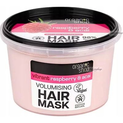Organic Shop Hair Mask Malina Acai maska pre objem vlasov 250 ml