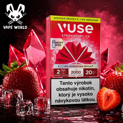 Vuse GO Reload Pods Strawberry Ice 2 ks