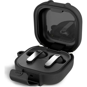 Tech-protect Силиконов Калъф за Samsung Galaxy Buds 4 Pro/ 4, Tech-Protect Slim Hook Case, Черен (5906302392940)