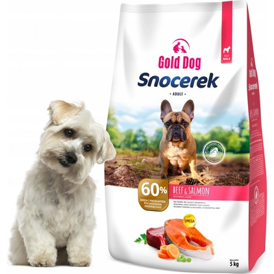 Snocerek Small Breed hovězí a losos Gold Dog 5 kg