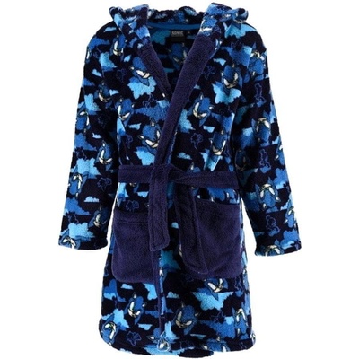 SunCity Dětský župan s kapucí Ježek Sonic Tmavě modrá – Zbozi.Blesk.cz