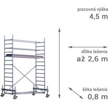 RUX MOBILO 800 4,5 m 180 cm