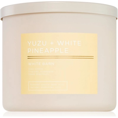 Bath & Body Works Yuzu + White Pineapple ароматна свещ 411 гр