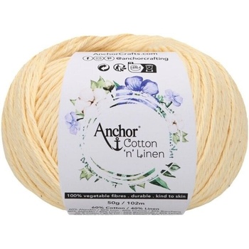 Anchor Cotton 'n' Linen 00009 Buttermilkarl Плетене на една кука прежда (4680004-00009)