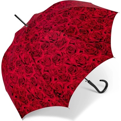 Pierre Cardin 83014 deštník dlouhý automatický červený Rose Red červená