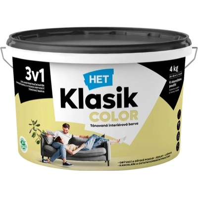 Het Klasik Color 0678 žlutý měsíční 4 kg