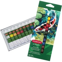 Akrylová farba 12 ml DERWENT "Academy" 12 rôznych farieb