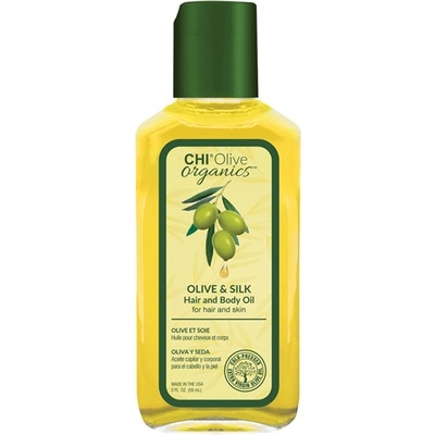CHI Olive Organics Olive & Silk Olivový a hodvábny olej na vlasy a telo 59 ml
