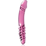 SuperLove Glass Perfect Double Dildo Pink