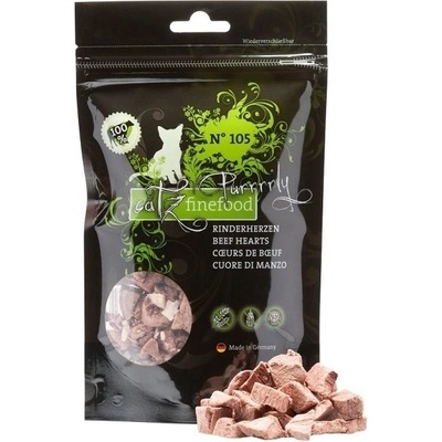 Catz finefood Purrrrly sušené mrazom hovädzie srdiečka 35 g