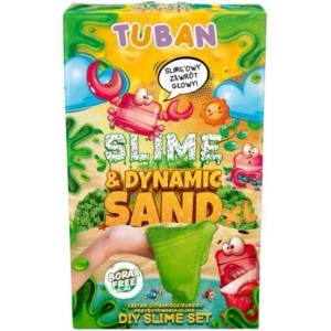 TUBAN Творчески комплект Tuban - XL, Направи си сам слайм с динамичен пясък, зелен (TU3397) - ozone