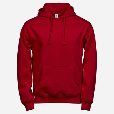 Tee Jays červená Basic mikina s kapucňou
