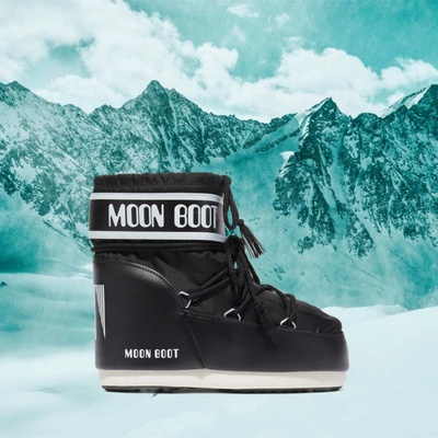 Moon Boot Icon low nylon černé