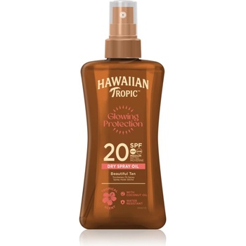 Hawaiian Tropic Glowing Protection Dry Oil Spray слънцезащитен хидратиращ гел SPF 20 200ml
