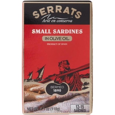 Serrats Baby sardinky v olivovom olej pasterizované 81 g