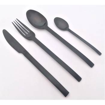 Herdmar Комплект прибори за хранене spiga - 24 части - черен/мат (-080-3024-0517-100-0001)