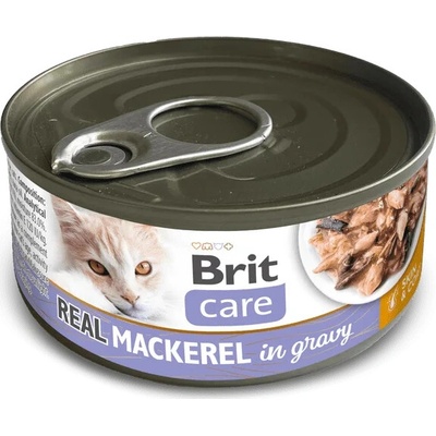 Brit Care Cat Real Mackerel in gravy 80 g