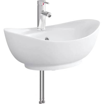 vidaXL Мивка за баня Хром 59 x 35 x 21 см Метал (890218)