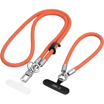 Tech-Protect c10s rope crossbody & wrist orange/titanium (5906302340095)