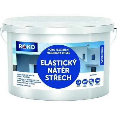 Rokospol Roko Flexibilní membrána nátěr na renovaci střech RK665 25kg Světle šedá