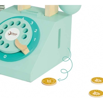 Classic World Дървена играчка - телефон с шайба (cw50551)