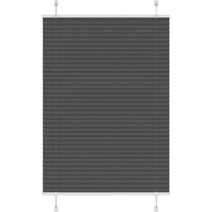 vidaXL Плисирана щора черна 100x150 cm Ширина на плата 99, 4 cm (4015143)